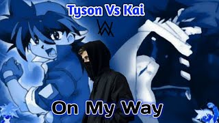 Download lagu Amv | Alan Walker | On My Way | New Amv song 2019 | Beyblade | Tyson Vs kai | Fight | Season 3 | mp3