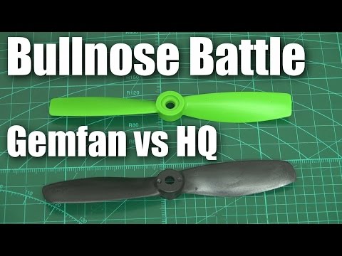 Bullnose shootout: Gemfan 5045 versus HQ5045 mini quadcopter props