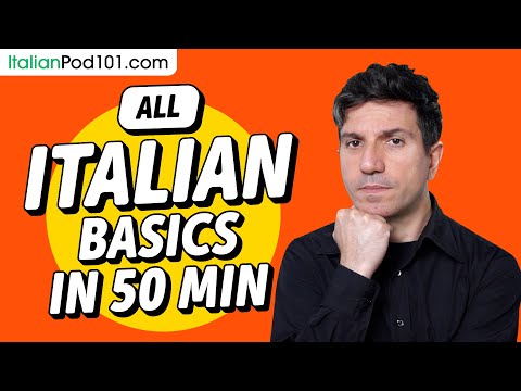 Learn Italian in 50 Minutes - ALL Basics Every Beginners Need