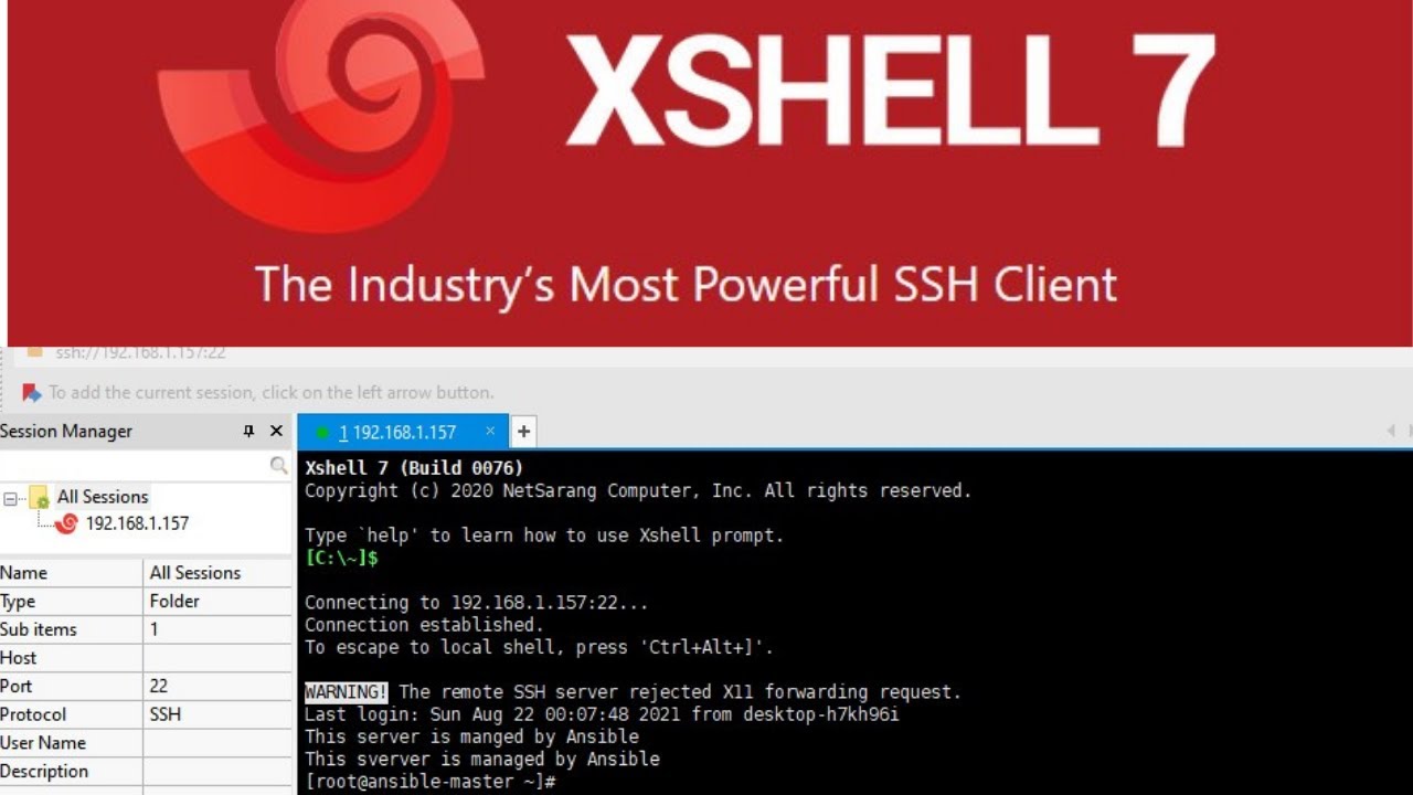 xshell ssh login#shorts