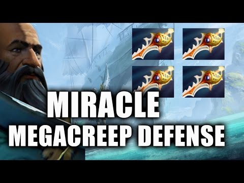 MEGACREEPS Defense 4 Rapiers Kunkka by Miracle- Dota 2