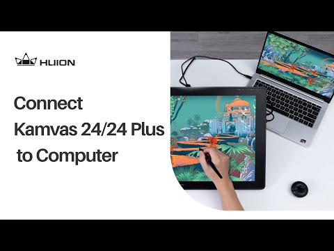 Grafinė planšetė HUION Kamvas 24 video