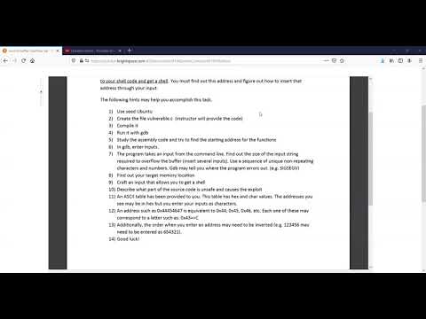 ITS 450 - Lab - Buffer Overflow 2 practical