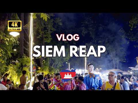 [4K Ultra HDR] 🇰🇭 Siem Reap Comes Alive: Cambodia's Stunning Water Festival 🌊🎉 #tingmong