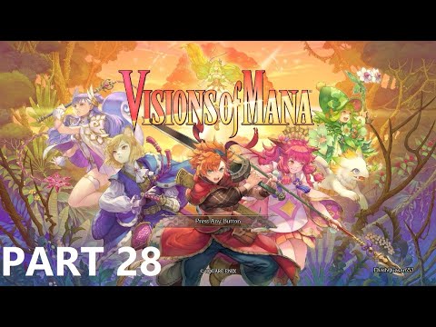 Visions of Mana Gameplay Part 28 - Savage Grapplavine Boss Fight