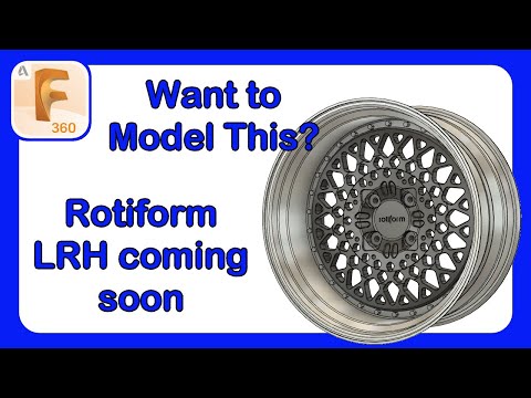 Rotiform Rim Modeling Teaser - Fusion 360 #Fusion360 #Rotiform #RimDesign
