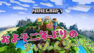 【マイクラ】およそ二年ぶりのマインクラフト！【アプデとか知らん】