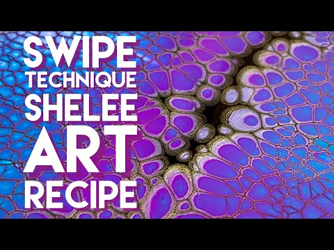 66. Shelee Art Swipe technique with Cell Activator Floetrol - Recipe in the description