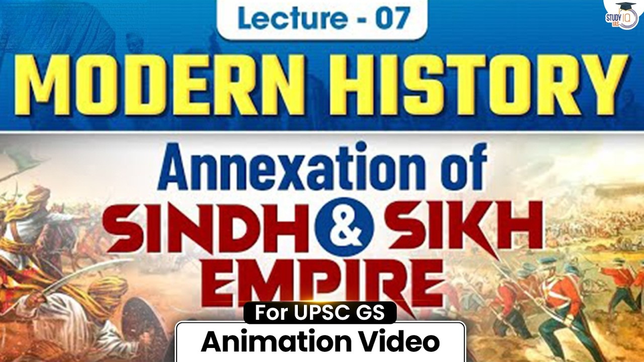 Modern History for UPSC Prelims 2026 | Sindh & Sikh Empire | Lec 07 | StudyIQ IAS