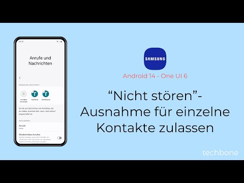 “Nicht stören”-Ausnahme für einzelne Kontakte zulassen - Samsung [Android 14 - One UI 6]