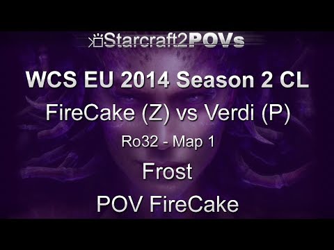 SC2 HotS - WCS EU 2014 S2 CL - FireCake vs Verdi - Ro32 - Map 1 - Frost - FireCake