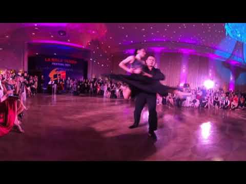  Maria Marinova  and  Sebastian Arce  are  dancing  at  La Boca Tango Festival  in  2021