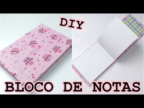 DIY BLOCO DE NOTAS usando papelão | Ideia de presente - Por Sil Soares