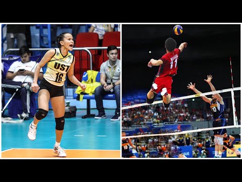 TOP 10 Monsters of the Vertical Jump in Volleyball (HD)
