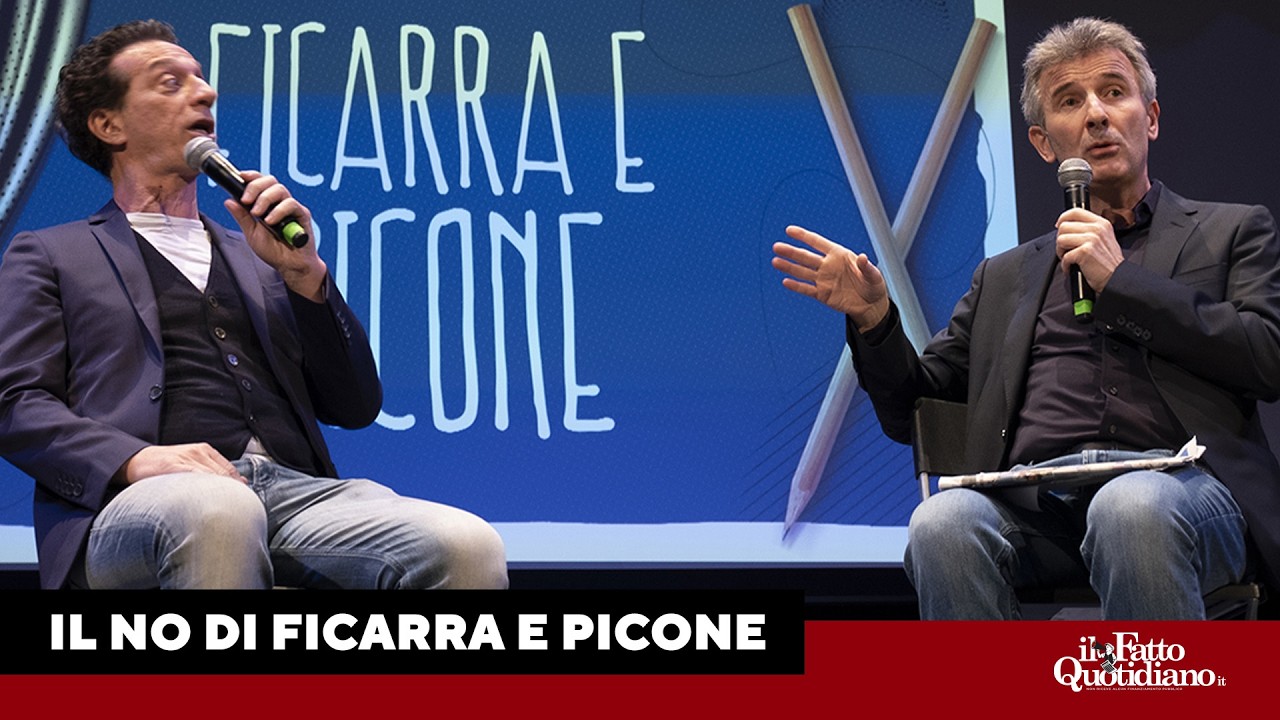 Il No di Ficarra e Picone alla serata-evento del Fatto