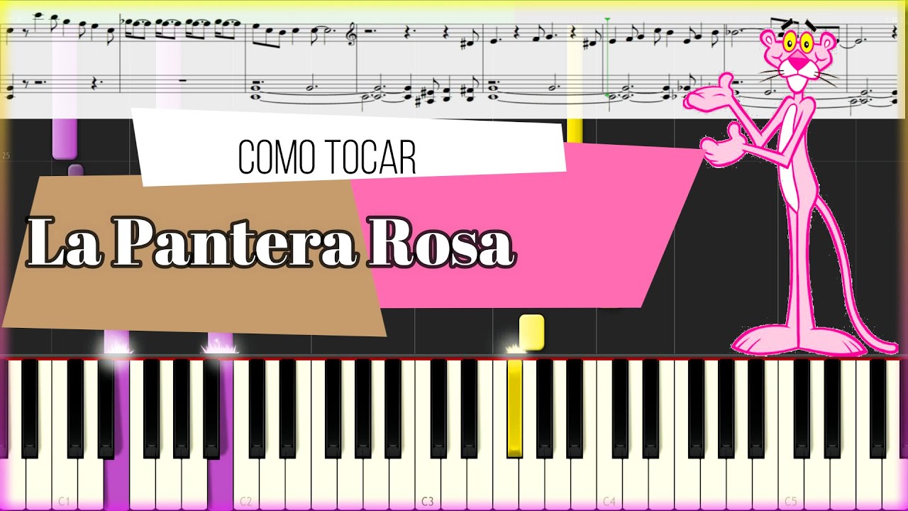 La pantera rosa | Piano Tutorial | Partitura