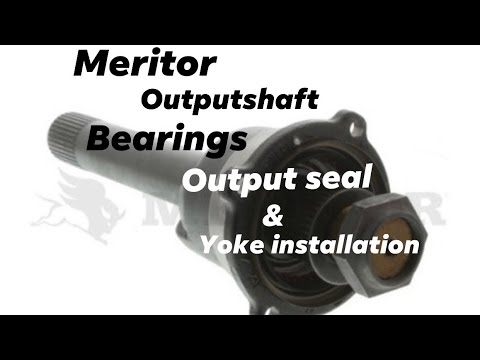 How to install bearings, oilseal & yoke on a meritor output shaft