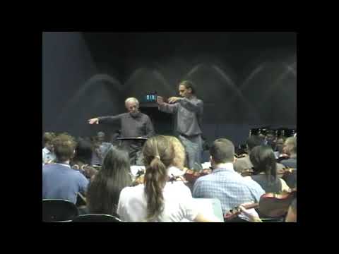 Boulez masterclass 2005 at Lucerne Academy (excerpts). Miguel Salmon Del Real, academy conductor