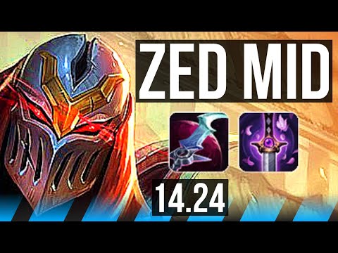 ZED vs GALIO (MID) | KR Diamond | 14.24