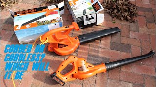Top Rated Leaf Blower Comparison: CORDED or CORDLESS? (BLACK+DECKER LSW221 VS LB700)