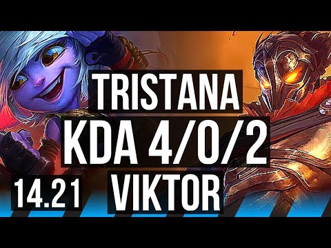TRISTANA vs VIKTOR (MID) | 4/0/2 | KR Challenger | 14.21
