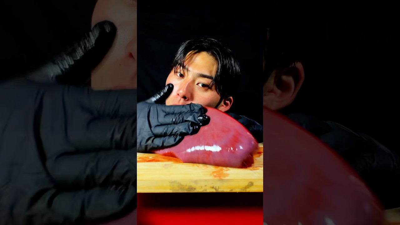 prepared the liver. #suitmonster #mukbang #food