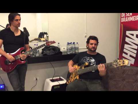 Angra- Kiko Loureiro Backstage Warm Up Before São Paulo Show