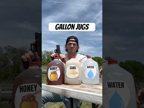 Shooting Different Gallon Jugs With a 9mm Glock