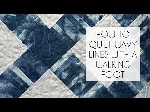 How To Quilt Wavy Lines With a Walking Foot