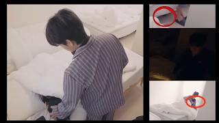 They clearly were on the same bed before sleeping on separate ones (Taekook update analysis)