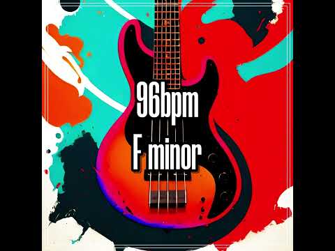 베이스 루프 96bpm F minor Bass Loop With Cowbell Metronome | Drumless Track