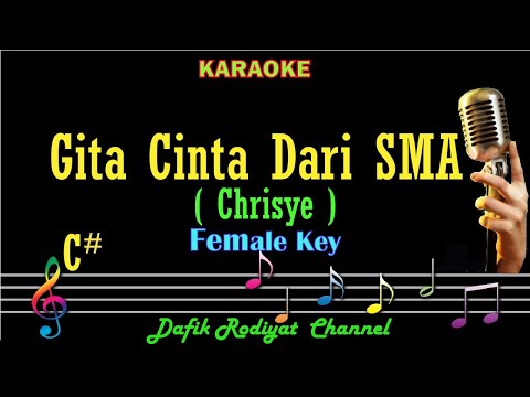 Gita Cinta Dari SMA (Karaoke) Chrisye Nada Wanita/ Cewek/ Female key C#