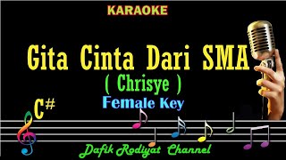 Download lagu Gita Cinta Dari SMA (Karaoke) Chrisye Nada Wanita/ Cewek/ Female key C# mp3