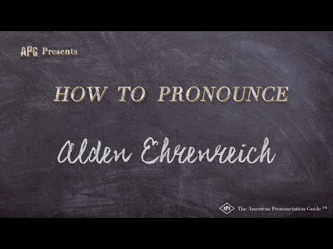 How to Pronounce Alden Ehrenreich (Real Life Examples!)