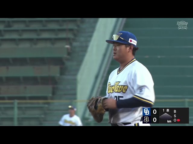 【ファーム】好反応を見せる!! バファローズ・内藤鵬 鋭い打球に飛び込みアウトに!! 2025年8月29日 オリックス・バファローズ 対 中日ドラゴンズ