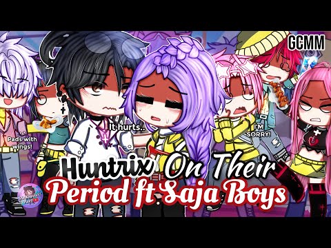 HUNTRIX On Their Period ft. SAJA Boys | KPOP Demon Hunters | GLMM / GCMM | Gacha Club Mini Movie