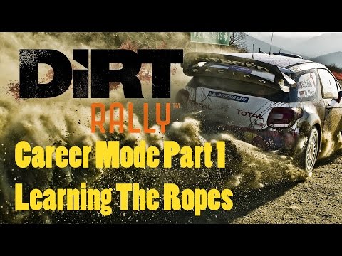 DiRT Rally Career Mode Part 1 - PC - Wheel Cam - Learning The Ropes