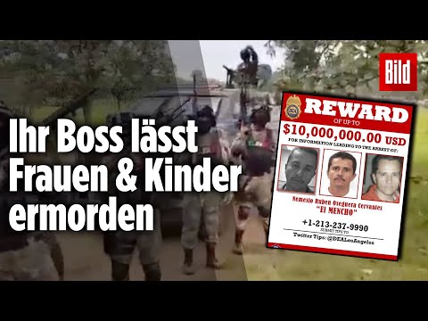 Mexikanisches Drogenkartell zeigt ihr Waffenarsenal – Bilder wie aus Kriegsgebieten!