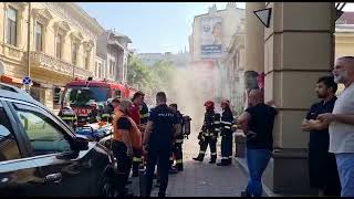 Incendiu de proporții la Biblioteca Centrală Universitară
