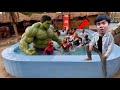 Pool Challenge With Avengers