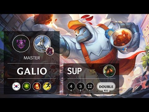 Galio Support vs Nautilus - KR Master Patch 10.1
