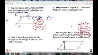Ch  9 Geometry Test Review Solutions