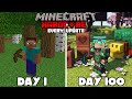 100 Days of Hardcore Minecraft But It Updates Every Five Days
