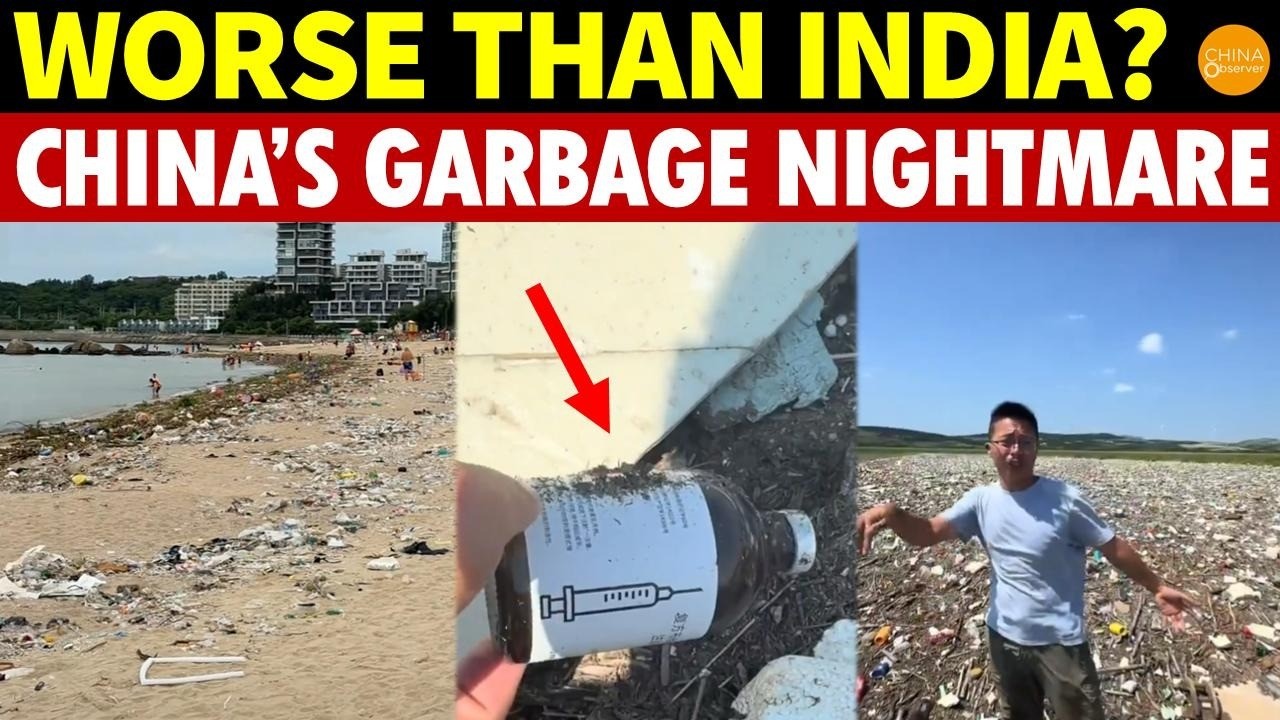 Shocking! Worse Than India? People In China Swim Through Garbage, Medical Waste Pollutes Water