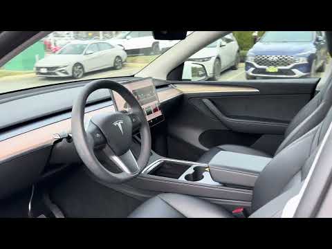 2023 Tesla Model Y Long Range AWD in White for sale at Abbotsford Hyundai in Abbotsford, BC