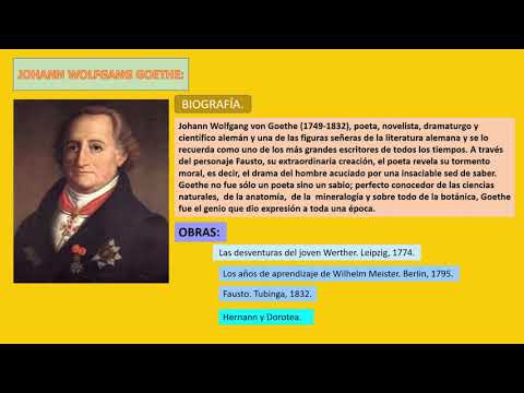 ROMANTICISMO EUROPEO: JOHANN WOLFGANG GOETHE Y VICTOR HUGO 4° Sec