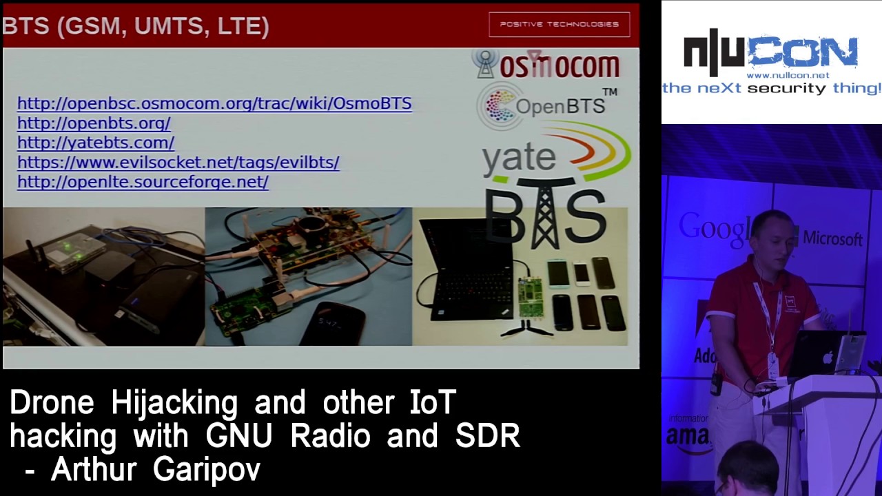 nullcon Goa 2017 - Drone Hijacking And Other IoT Hacking With GNU Radio And SDR by Arthur Garipov