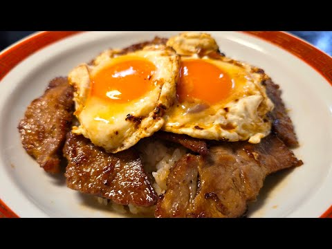 レンジで作る特製チャーシュー & チャーシューエッグ丼
