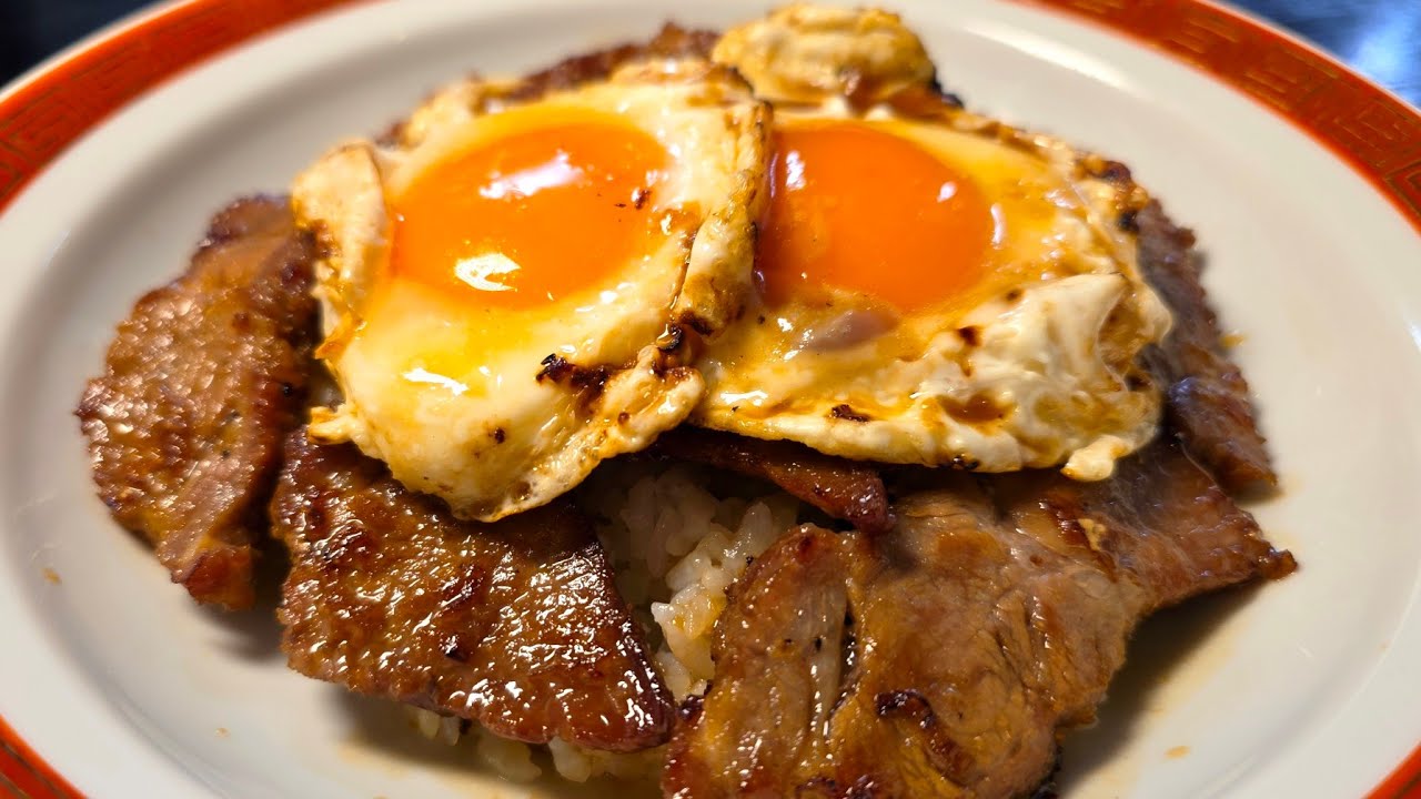 レンジで作る特製チャーシュー & チャーシューエッグ丼
