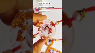 RESIN Photo RAKHI for Your Brother/Bhai/Bhabhi/Sis❤️ #rakshabandhan #resinart #resinrakhi #trending